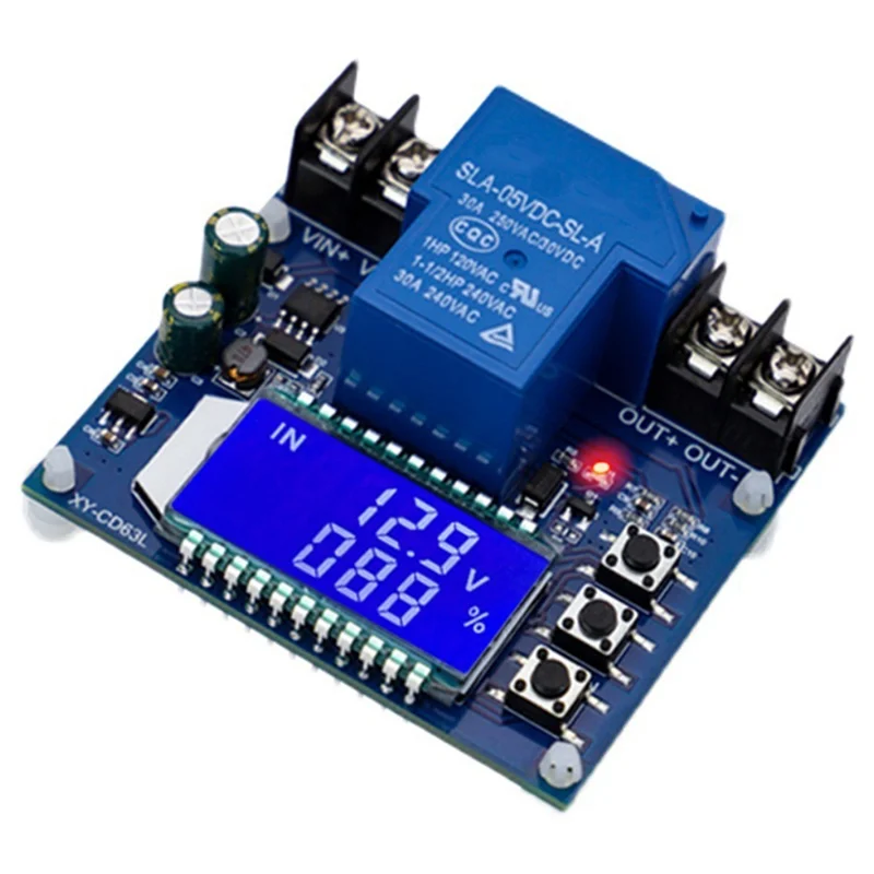 XY-CD63L 30A Battery Charge Discharge Controller Low Voltage Cut Off Switch Undervoltage Overvoltage Protection Display