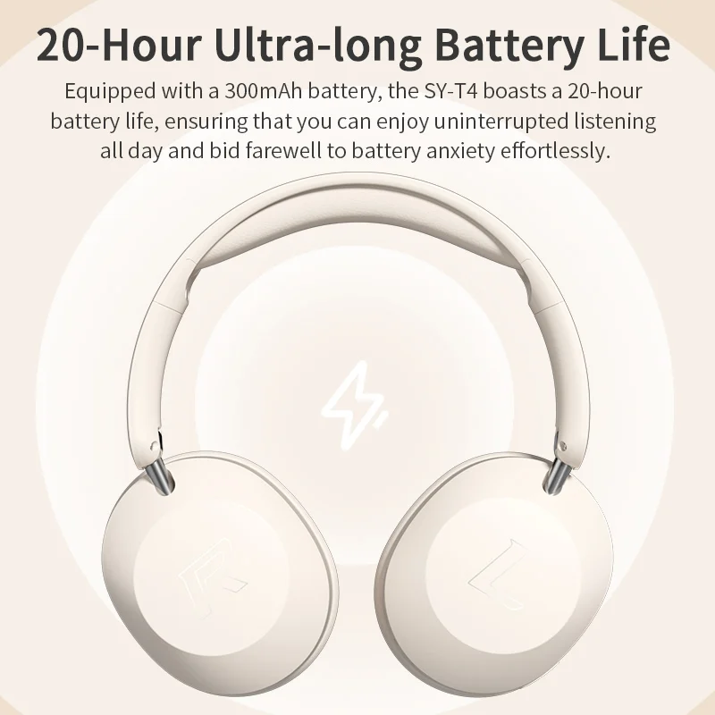 

2025 New headphones wireless Battery life 15 hours Plastic SY-T4 LZ-11 For Sooyn Portable Audio gaming bluetooth headphones pc