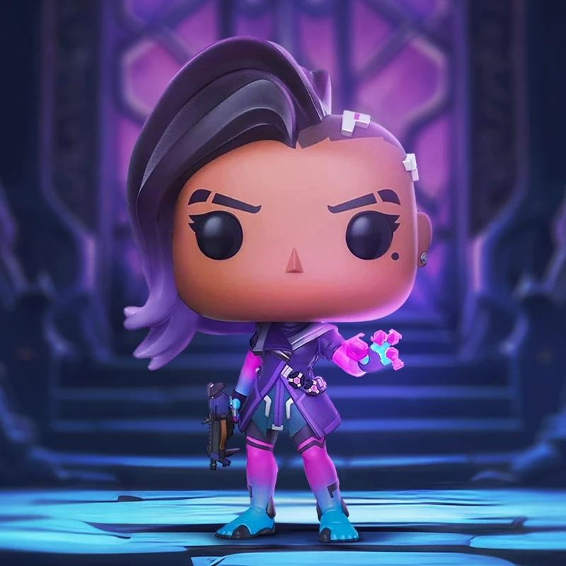 

Genuine Edition FUNKO POP《Overwatch Sombra》Anime Action Desktop Decoration Ornament Model Toys Collectible Model