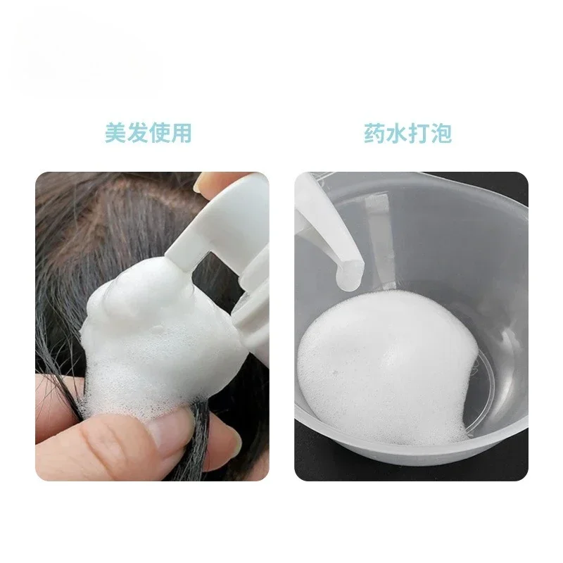 Toothed Hair Dye & Perm Lotion Bottle with Graduated Scale for Salon & Home Use