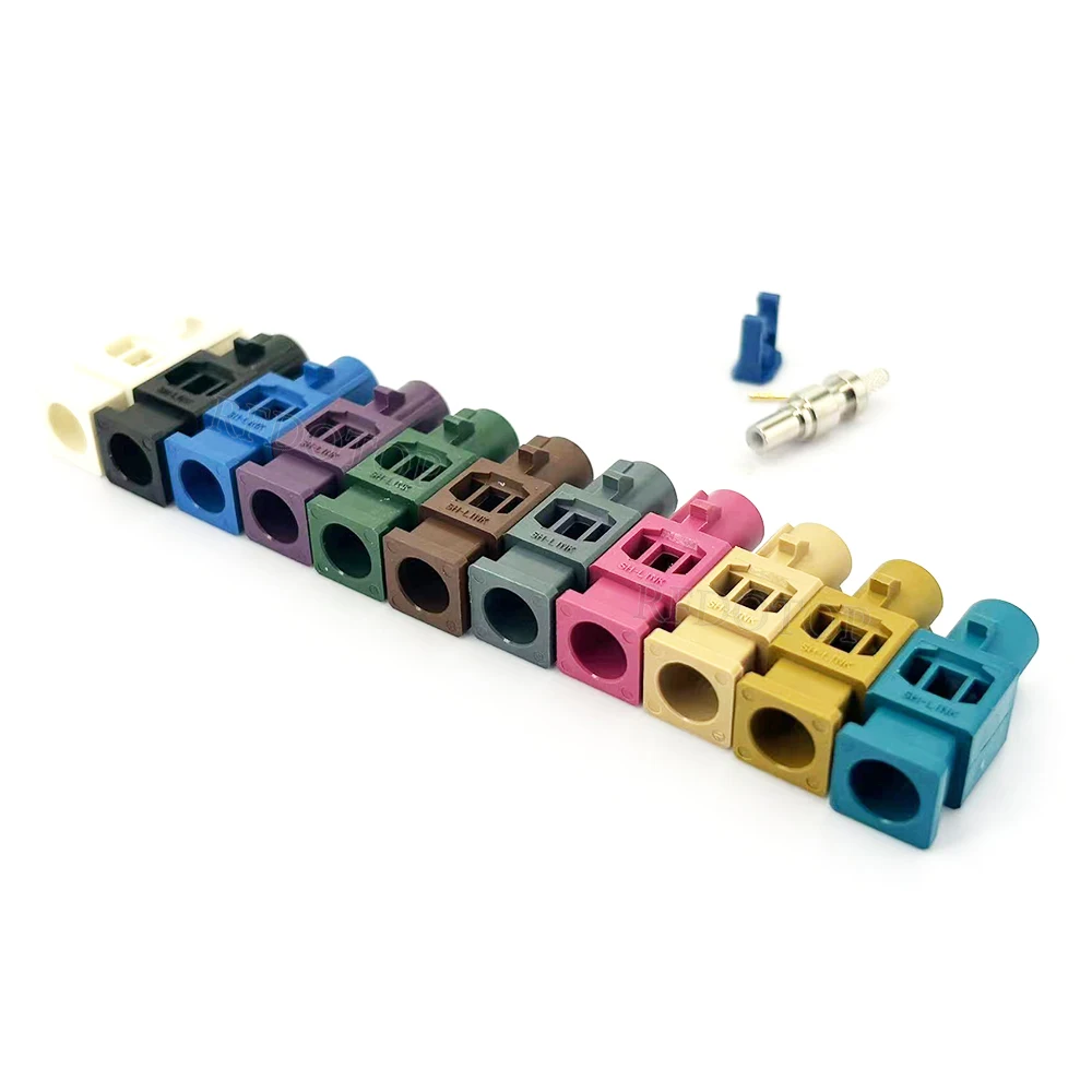 Extension Fakra A B C D E G H K Z Male Plug Crimp RF Coaxial Connector for RG316 RG174 Cable Car Radio FM GPS Antenna Adapter view 3