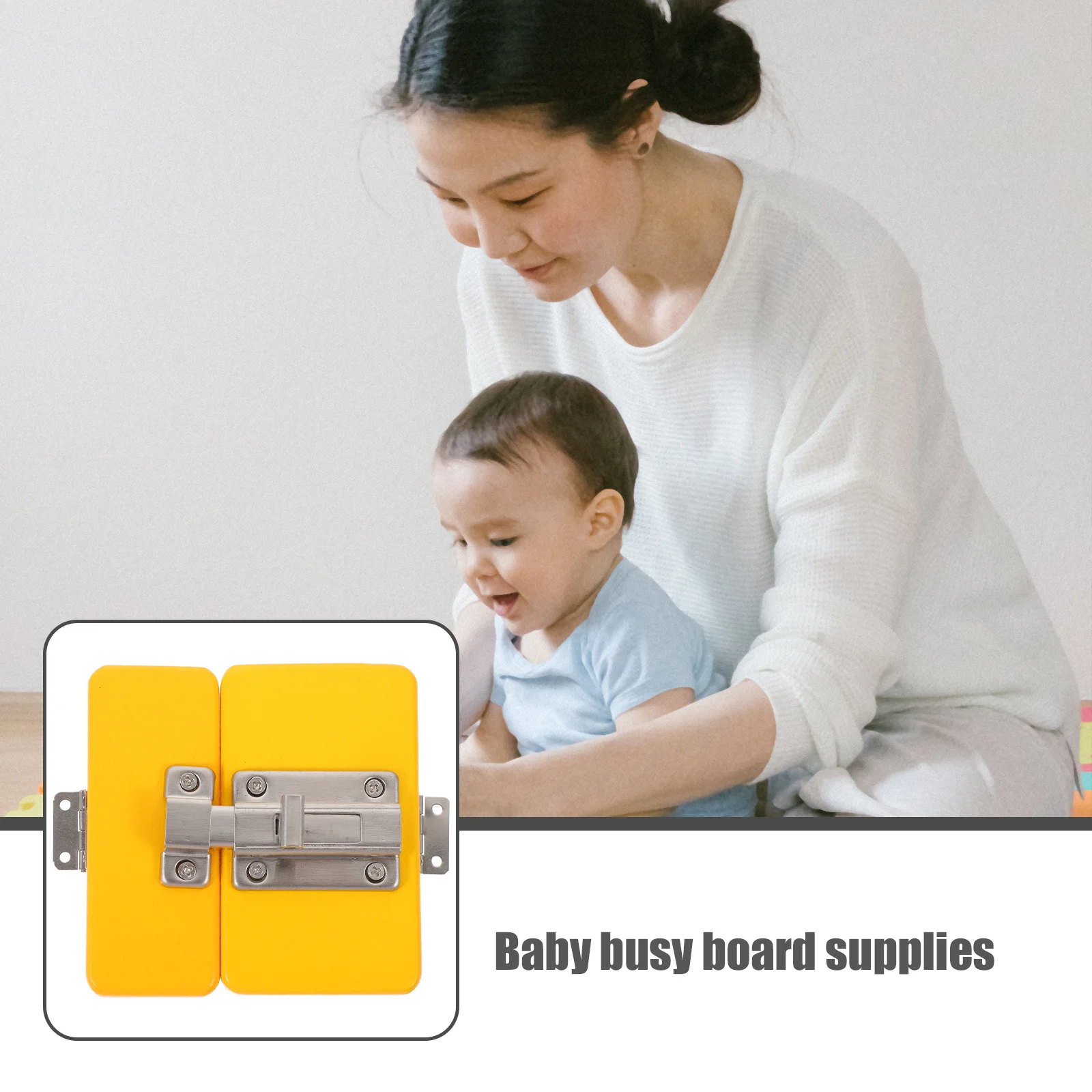 مونتيسوري مشغول مجلس مزلاج الباب ملحق تعليمي خشبي لتقوم بها بنفسك جزء التنمية المعرفية الحسية الرضع التعلم المبكر