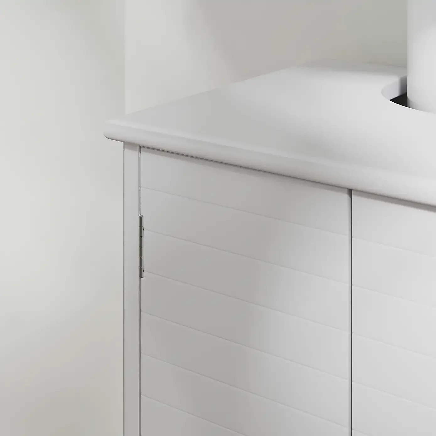 ！@Combohome Factory Customized Low Wooden Under Sink Cabinet with 2 Door Open Storage