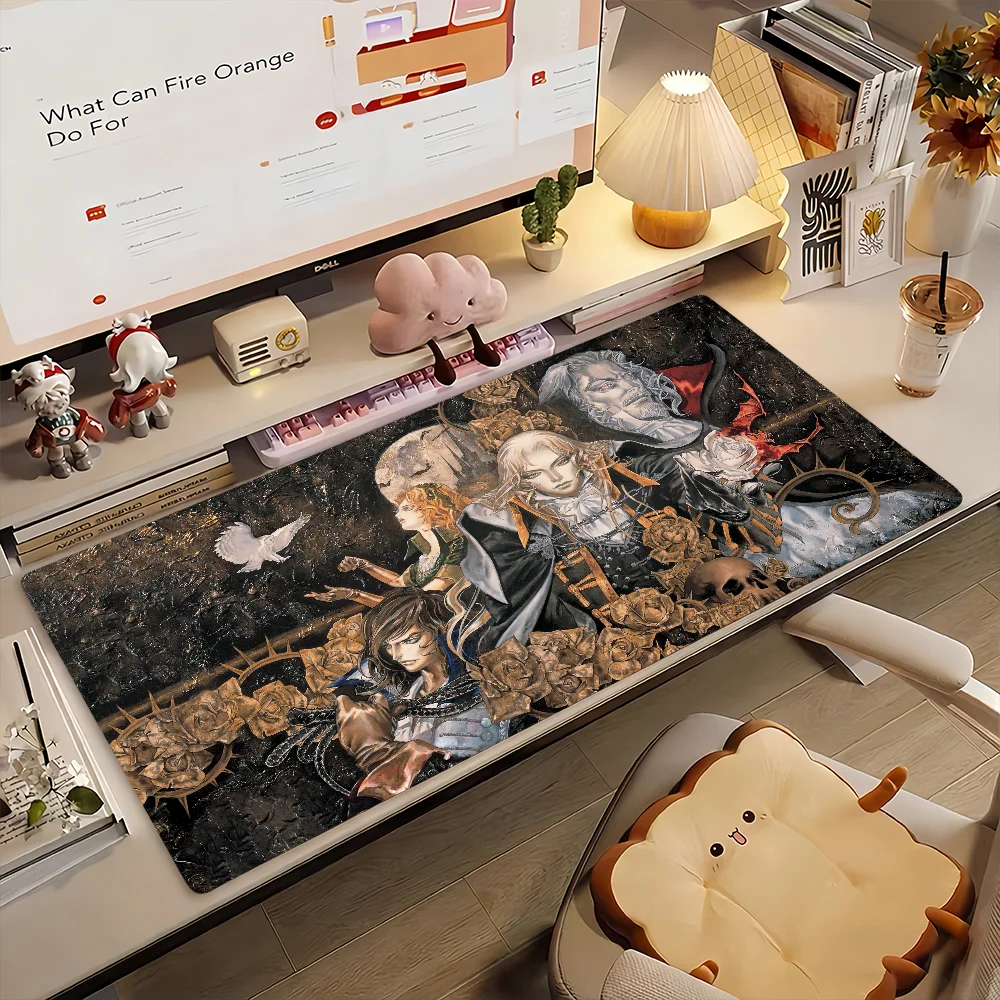 Game C-Castlevania Mouse Pad Non-slip Rubber Gamer Balance Computer Mat Decoracion Deskmat Laptop Office Large