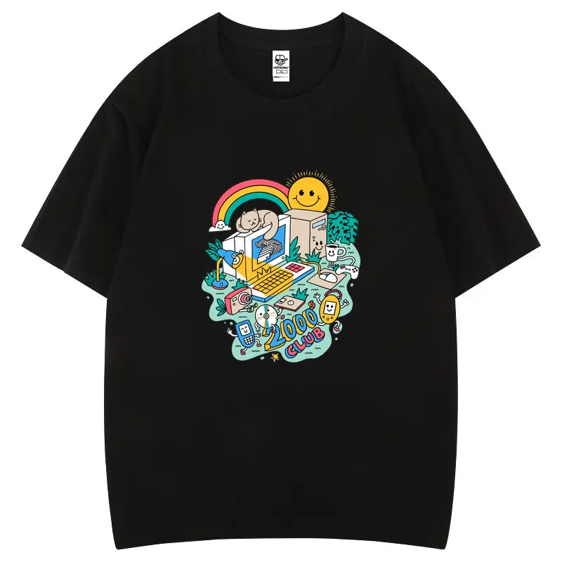 

Откройте для себя лучший дизайн без резьбы 2000-х годов Challenge Winners, раскрытая хлопковая футболка, забавная мужская и женская модная повседневная футболка с короткими рукавами