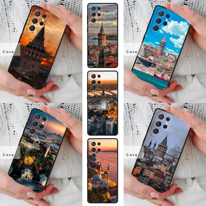 Turkey Istanbul Sceneary Building TPU Phone Case for Samsung Galaxy S26 S25 S24 S23 S22 S21 S20 Note10 Plus FE Ultra Cover