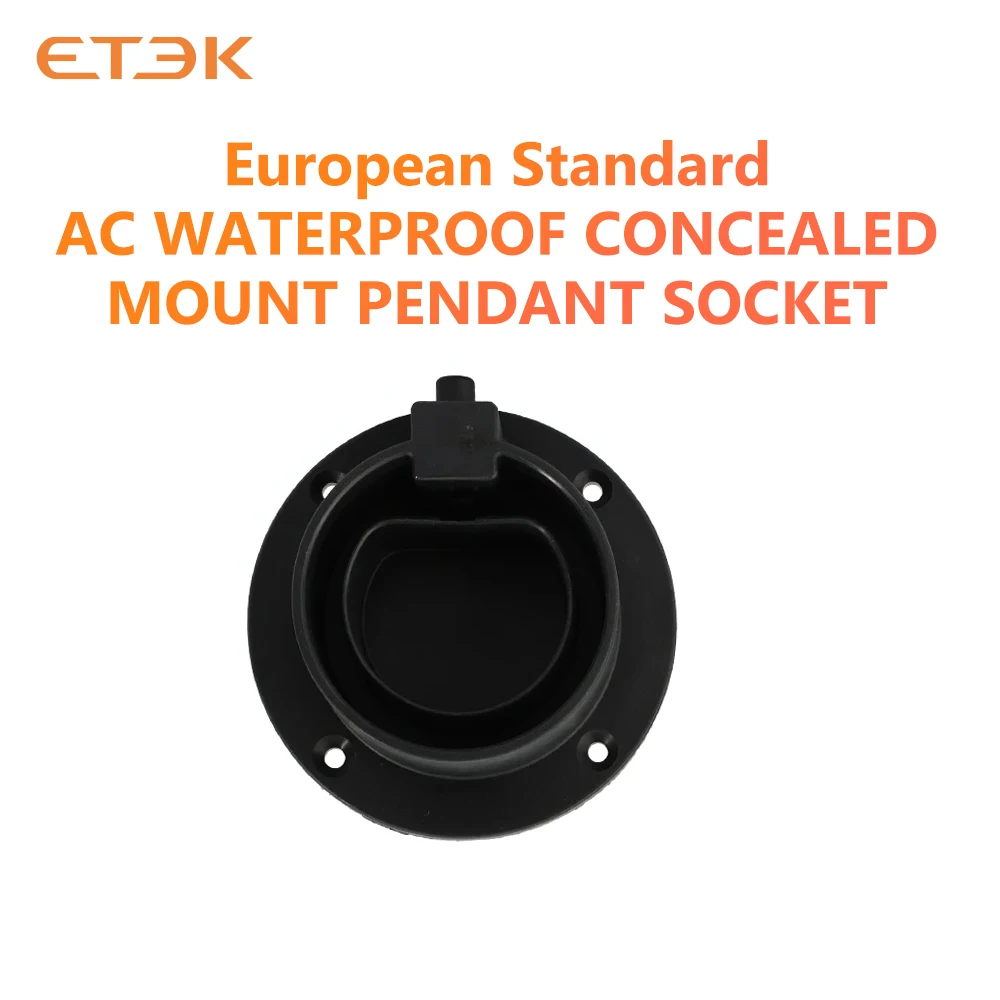 ETEC EV Charger Plug Holder Stand for  Type 2 GB-T Standard Electric Car Charger Wall Mount Bracket Socket