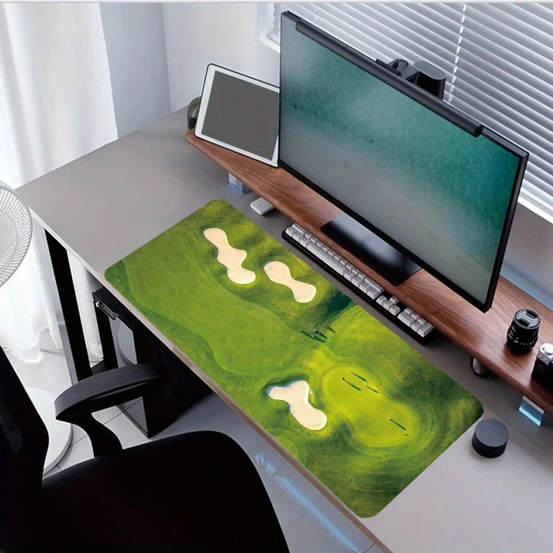 CIFBUY Golf Course Gaming Mouse Pad Desk Stitched Edges, HD Printed, Precision Control for Office Home Workstation Accessories