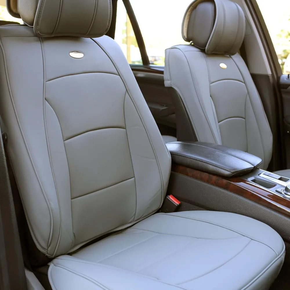 Universal Faux Leather Seat Cushions for Low Back Seats, Airbag Compatible, Suitable for SUV and Sedan Vehicles