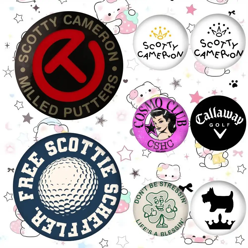 Broche de hojalata hecho a mano con diseño de icono de figura para mochila, ropa, adorno de pecho, regalos, estampado de moda S-Scotty C-Cameron