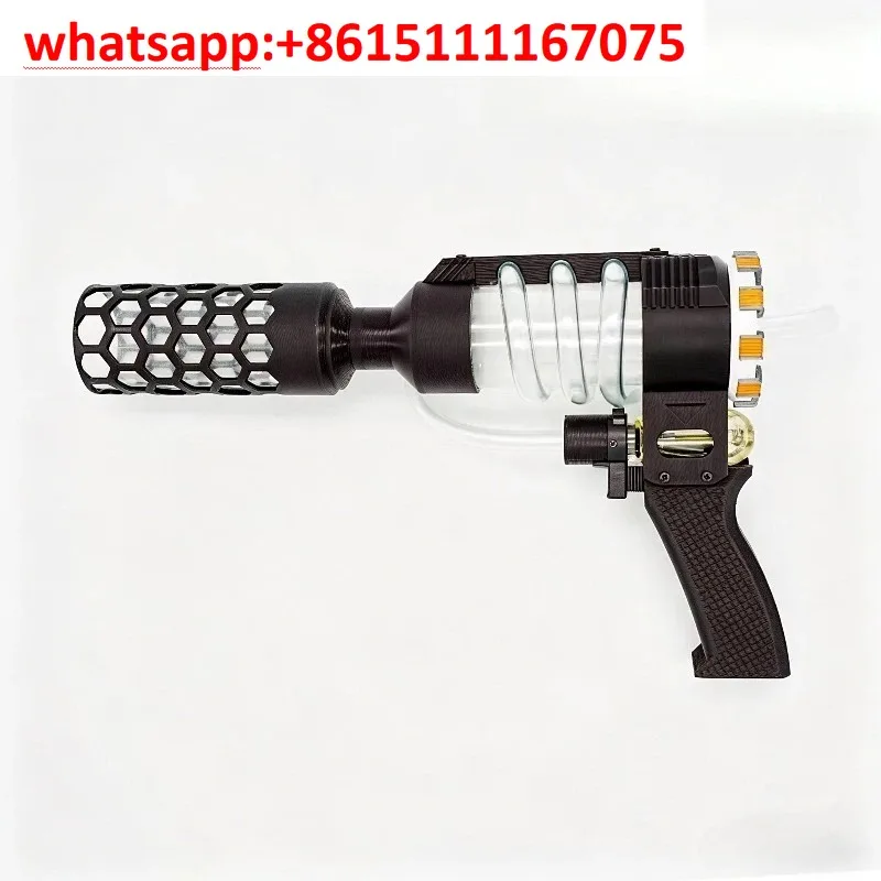 Handheld Air Vortex Cannon, Sci-Fi Pulse Ion Blaster Toy,Physics STEM Educational Demonstration Tool,Portable Air Pulse Launcher