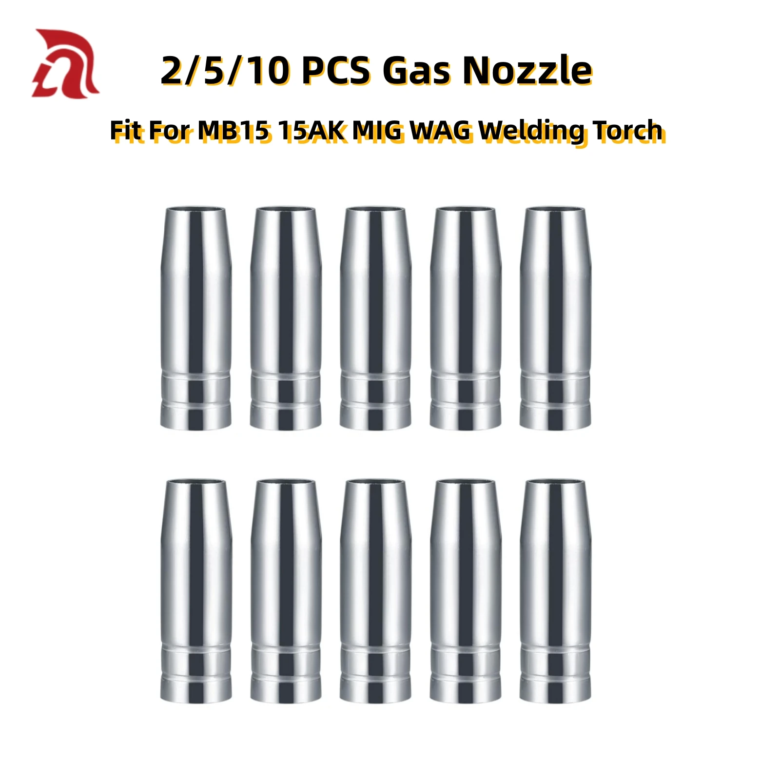 

2/5/10pk 15AK Gas Nozzle For MIG MAG Welding Torch Copper Accessory for MB 14AK 15AK MIG Welding Torch