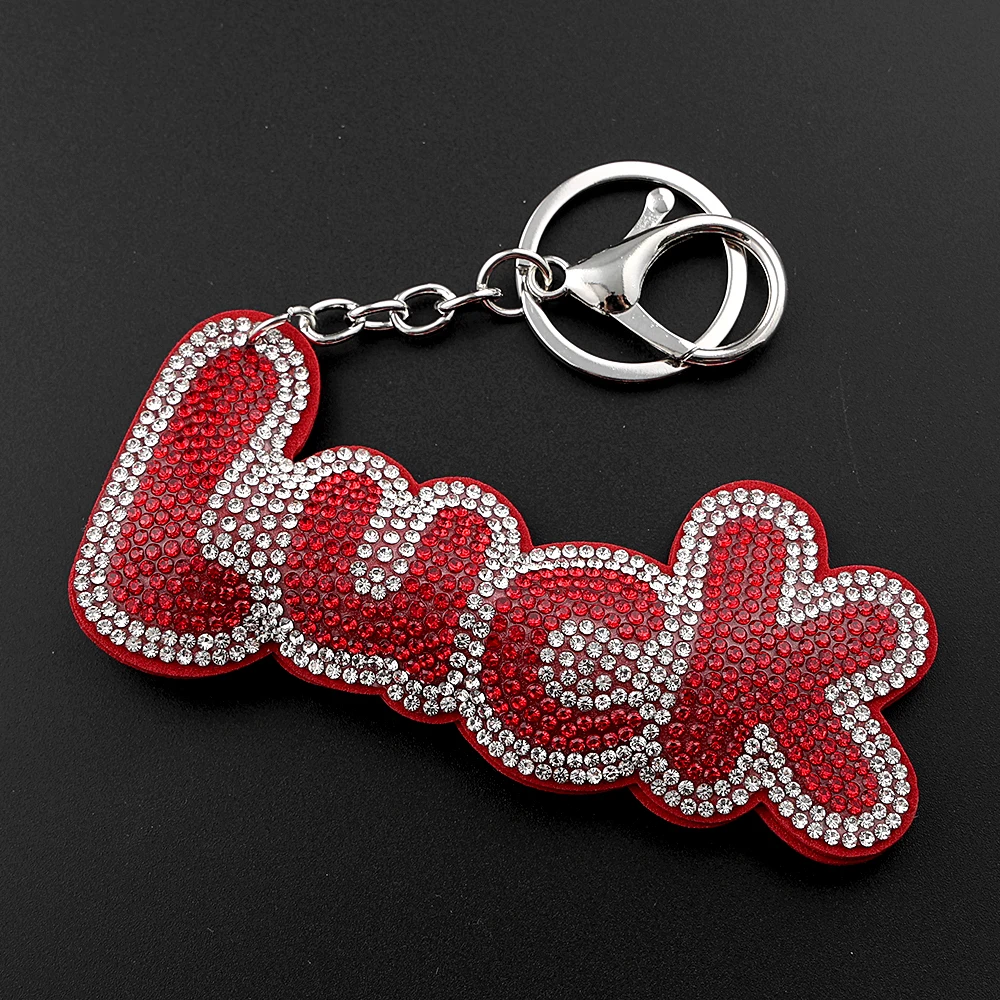 Glücksbringer-Schlüsselanhänger für Damen und Herren, voller Kristall-Strass, bringt Glück, weiblicher Taschenanhänger, Schlüsselanhänger, Schmuck, Geburtstagsgeschenke – Detail 5