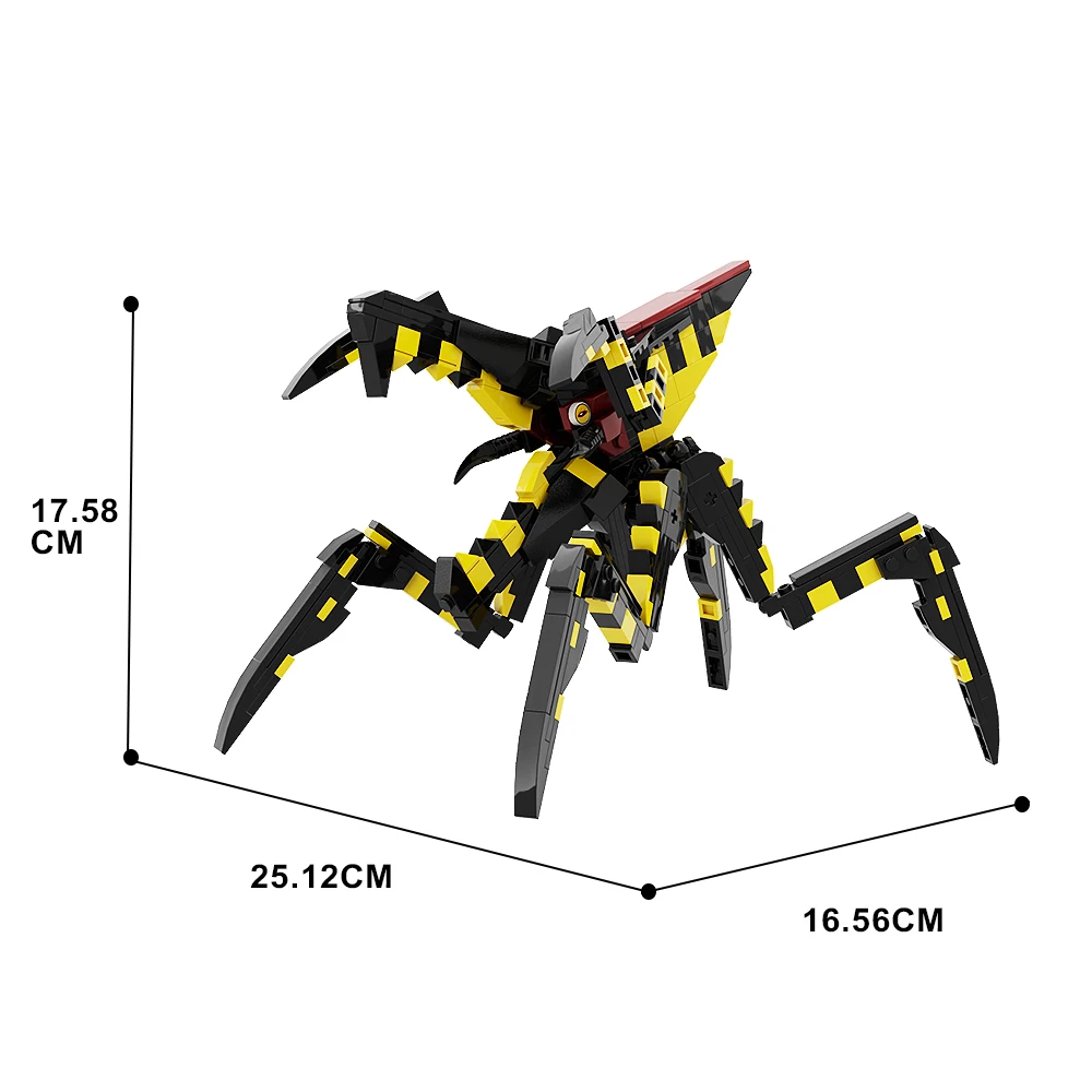 Gobricks MOC Starship Troopers The Only Good Bug Is A Dead Bug Terror Building Block Educational Toys For Kid Birthday Gift