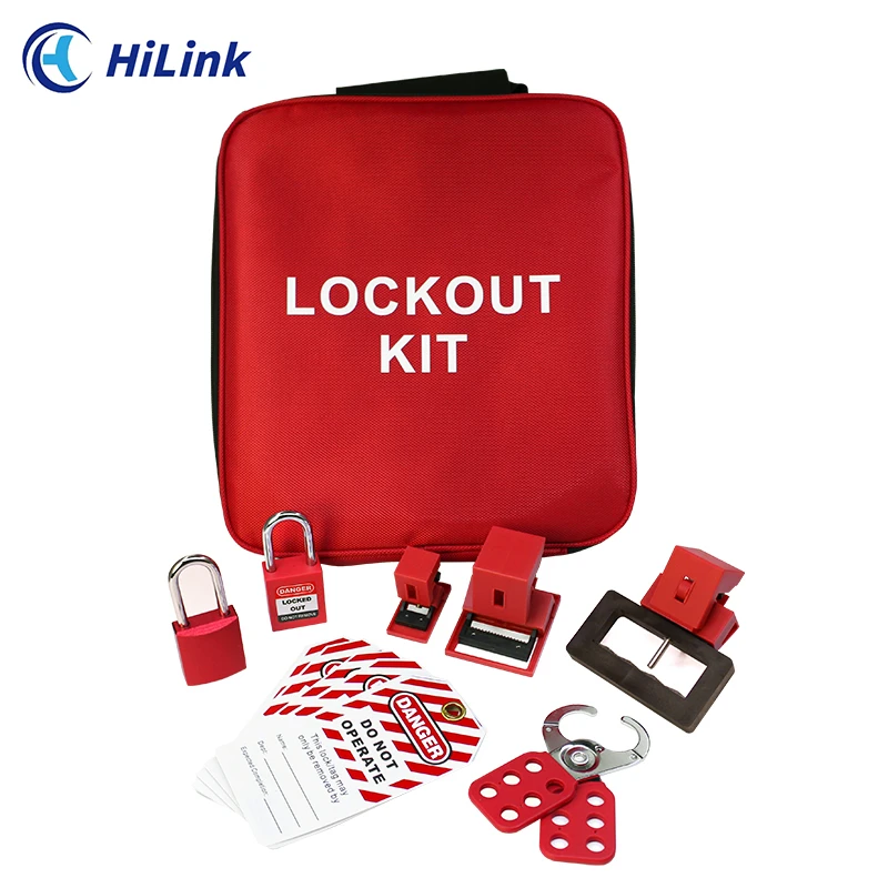 Safety LOTO Portable Lockout Tagout Kit Contain  Many Kinds Lockout Device