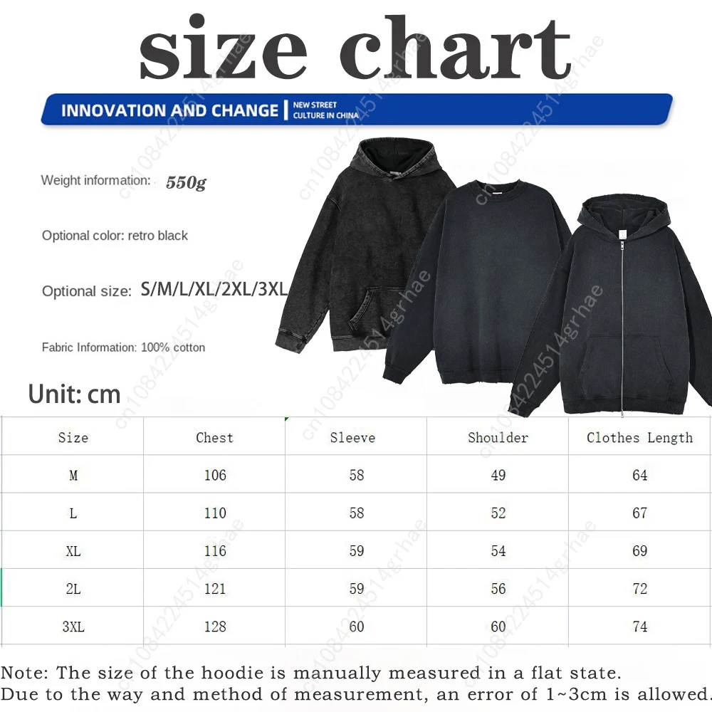Y2K Acid Wash Zip Up Hoodie Harajuku Retro Gothic Graphic Spider Print Jacket Sweatshirt High Quality Cotton Men Women Clothing