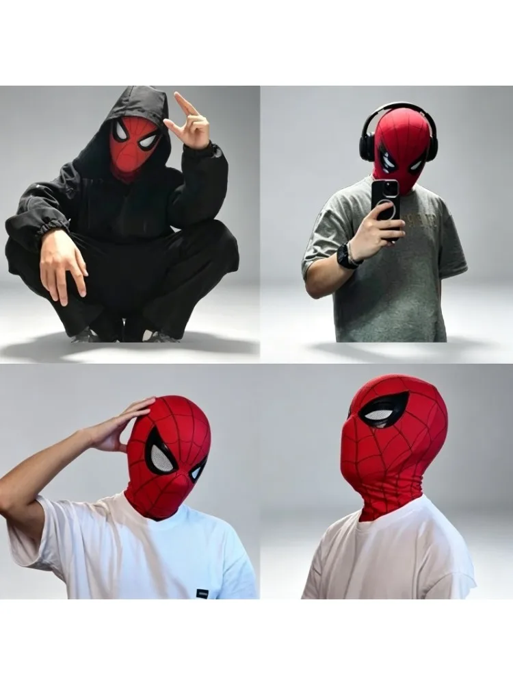 Ręcznie wykonana maska Spider-Mana z kreskówki, zgodna z filmem, modna zabawka, maska cosplay, rękodzieło Petera, przedmiot kolekcjonerski na prezent urodzinowy lub na Halloween. — 2