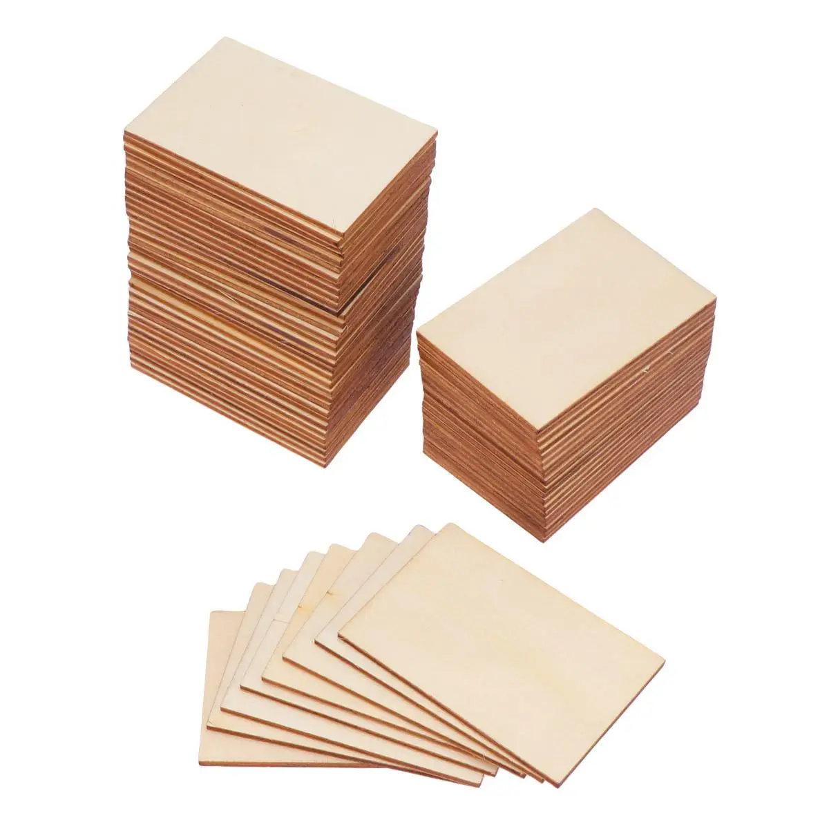 

60 Pcs Wooden Craft Slices Lightweight Durable Decorative Chips for Wall Door Table Bookshelf Christmas Birthday Thanksgiving