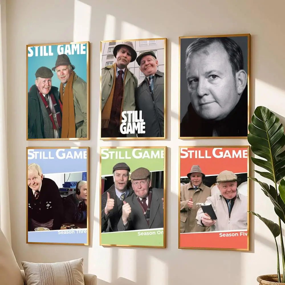 tv series S-Still Game-E Painting Calligraphy Boho Botanical Decor for Living Room  Elegant Home Style
