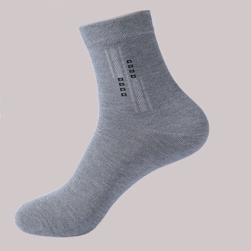 5/10 Pairs Versatile Retro Solid Color College Style High Quality Anti-Odor and Sweat-Absorbent Socks High-End Mid-Calf Socks