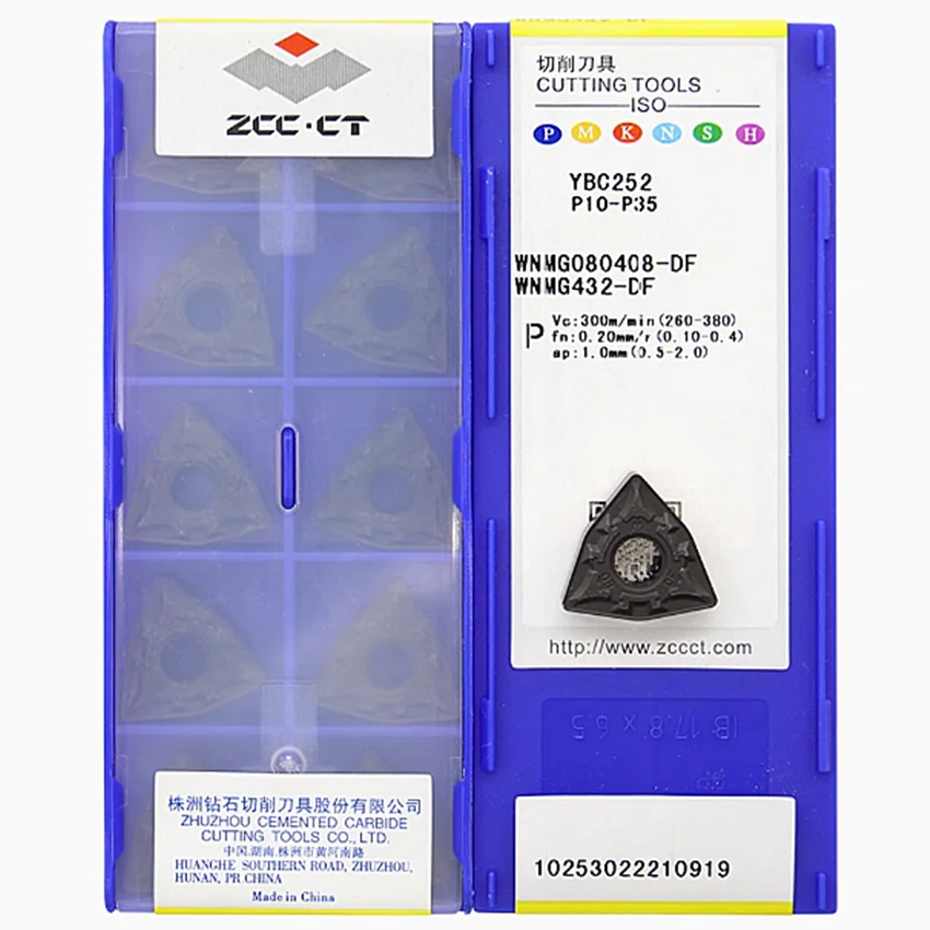

WNMG080408-DF YBC252/WNMG080408-DF YBC251/WNMG080408-DF YBC152/WNMG080408-DF YBC151 ZCC.CT CNC blade carbide insert turning tool