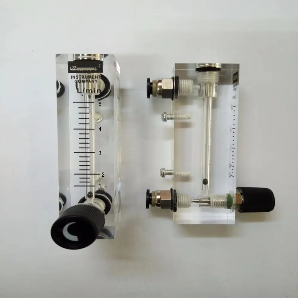 

LZT-4T 1-5LPM (1-5L/min ) Square Panel Gas air Flowmeter Flow Meter rotameter LZT4T Tools Flow Measuring