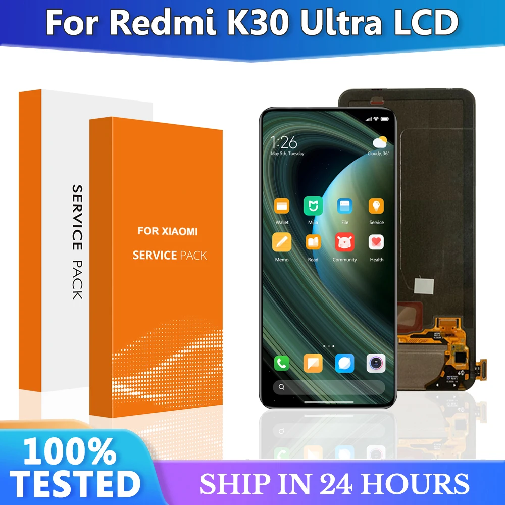 

ЖК-дисплей 6,67 ''OEM для Xiaomi Redmi K30 Ultra, сенсорный экран с дигитайзером в сборе для Redmi K30 Ultra M2006J10C LCD