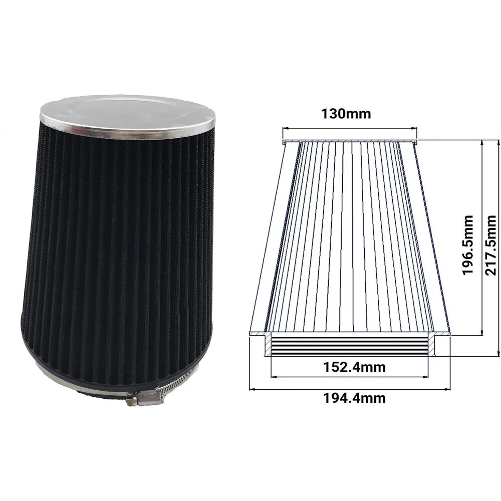 Kaltlufteinlass-Kit + Hitzeschild für 09–13 Chevy/GMC 1500 V8 4,8 l/5,3 l/6,0 l für 2009–2014 Cadillac Escalade mit 6,2 l V8-Motor