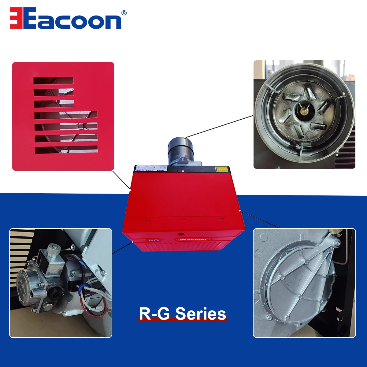 موقد الزيت الصناعي R-G10 54-120 KW للغلايات #5