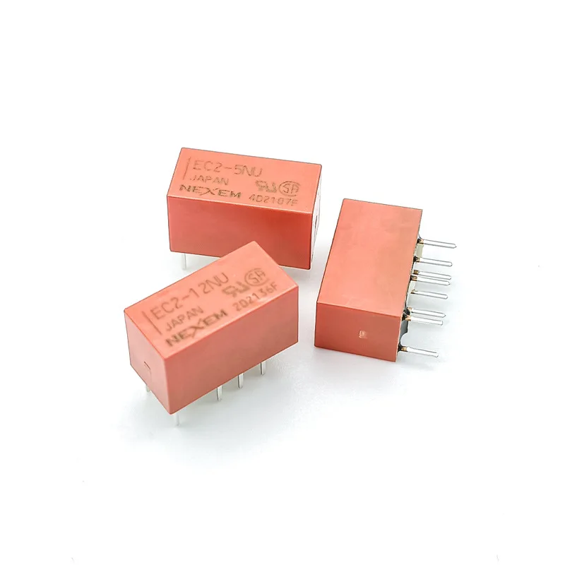 New Relays 10PCS EC2-5NU EC2-12NU  8Pin Signal Relay