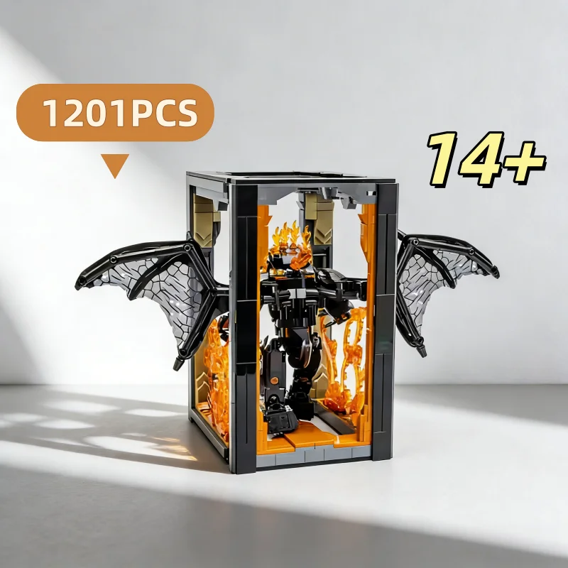 

Новый креативный конструктор 1201 деталь: Декоративный набор для дома 10367 «Книжный уголок Балрогов» — Сборный набор кирпичиков для детей, подарки на день рождения и вечеринки