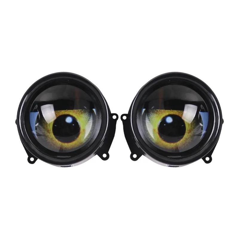 NXY NX60 12V Dynamic Demon Eye Decorative Lamp One to Two Eye Modes LED Small Light Car Motorcycle RGB Plug and Play Styling Kit