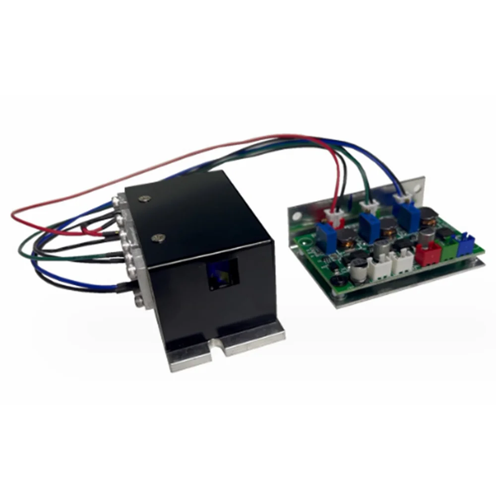 Módulo Laser a Cores RGB, TTL + Analógico, Laser de Palco, 5W, 445nm, 525nm, 638nm