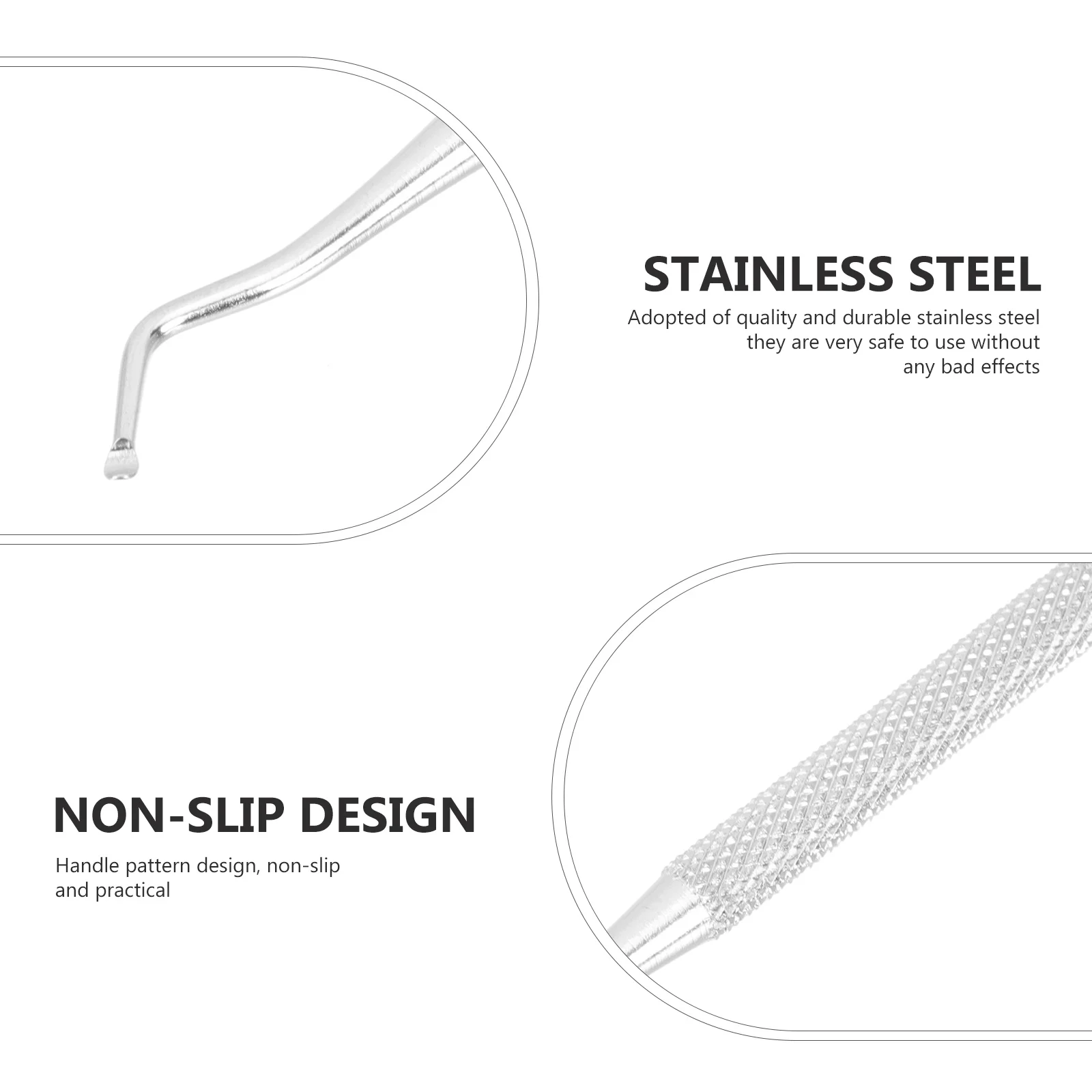 Juego de Herramientas de limpieza de uñas de acero inoxidable, eliminador profesional de uñas encarnadas, Kit de manicura portátil, herramientas de limpieza de uñas, 6 uds.