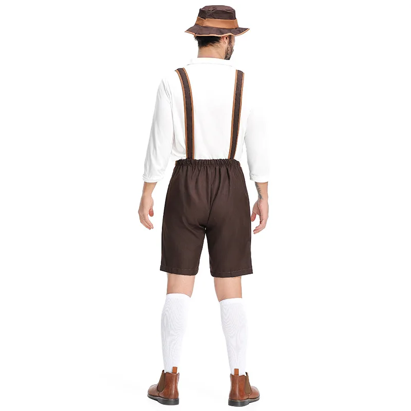 Duits Oktoberfest Kostuum Traditionele Paar Mannen Duitse Bavarische Bieroutfit Cosplay Halloween Carnaval Festival Feestkleding