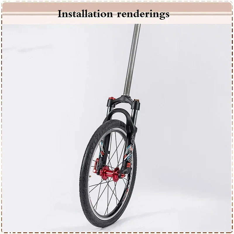 BUCKLOS E-Bike Fork 20 Inch Folding Bicycle Fork 9*100mm Aluminum Alloy MTB BMX Forks Quick Release Travel Trail Bike Forks