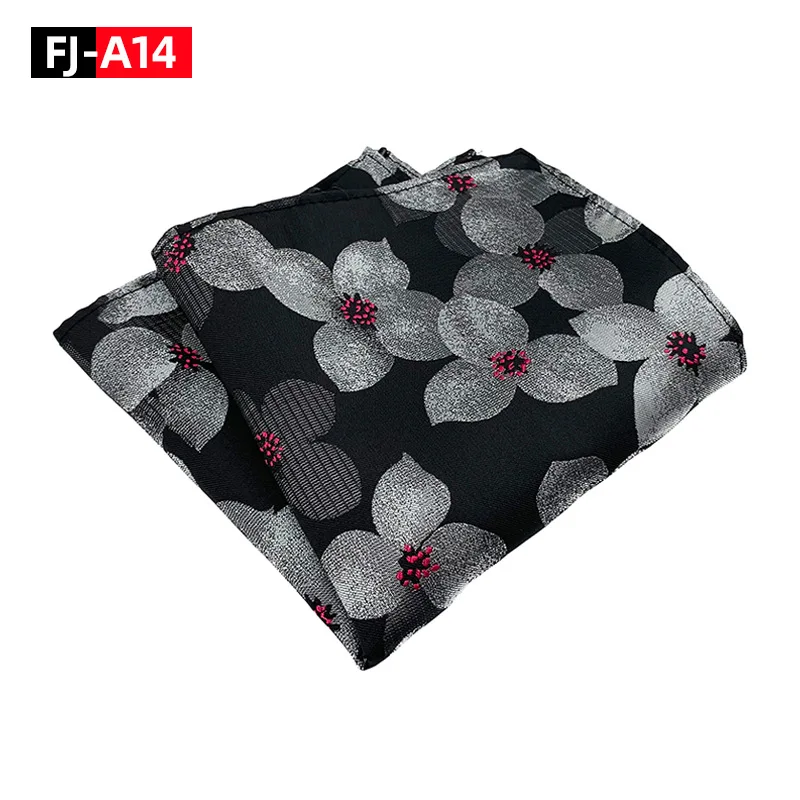 ポリエステルフラワーポケットチーフ新郎ウェディングパーティースーツアクセサリースカーフ男性用スカーフ花ハンカチハンカチメンズギフト