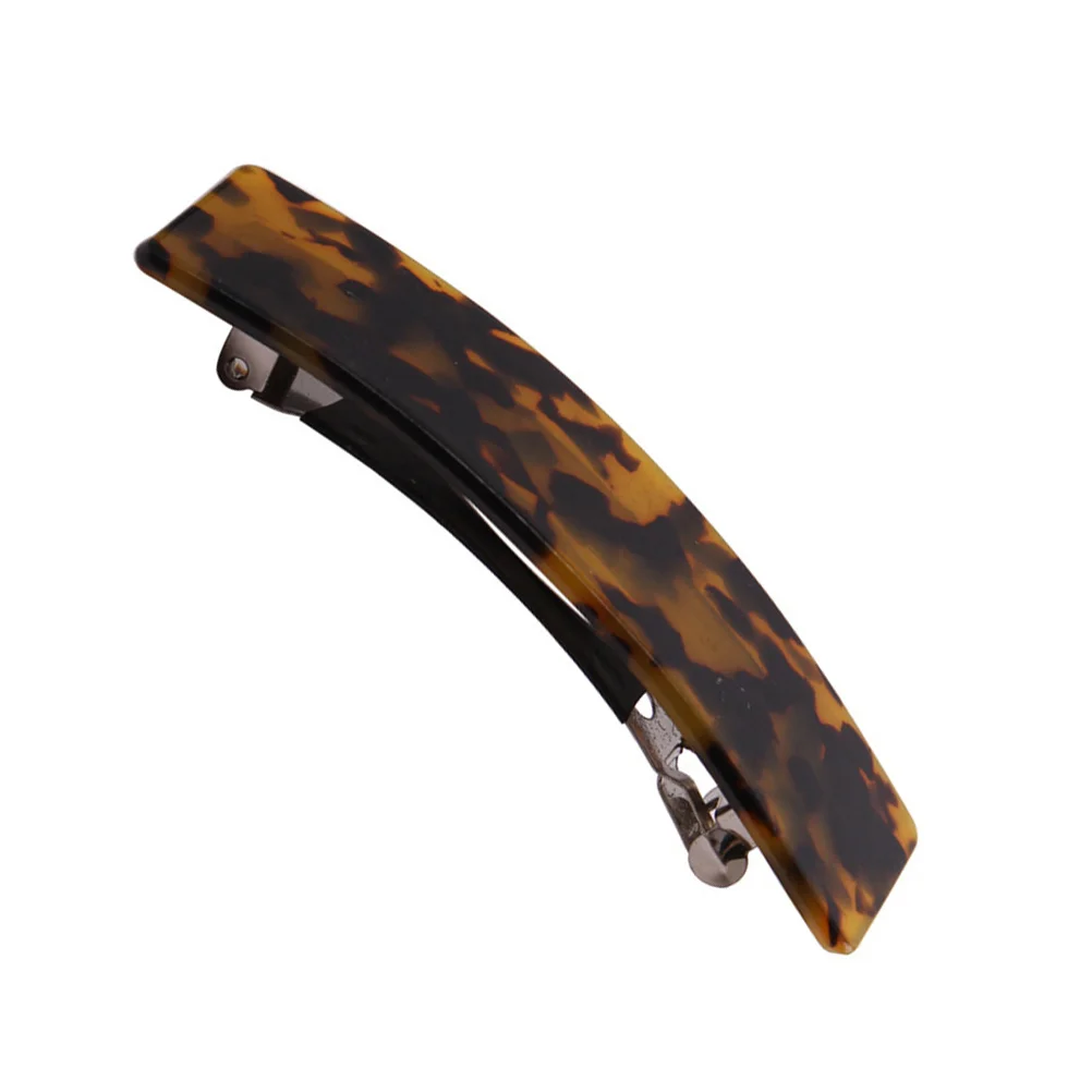 دبابيس شعر أكريليك للفتيات بلون القهوة، غطاء رأس إبداعي، مشابك شعر أنيقة للفتيات، ديكور دبوس شعر أنيق