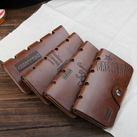 Men's Long PU Leather Wallets Vintage Purse Multi-functional Clutch Card Holder 7-5