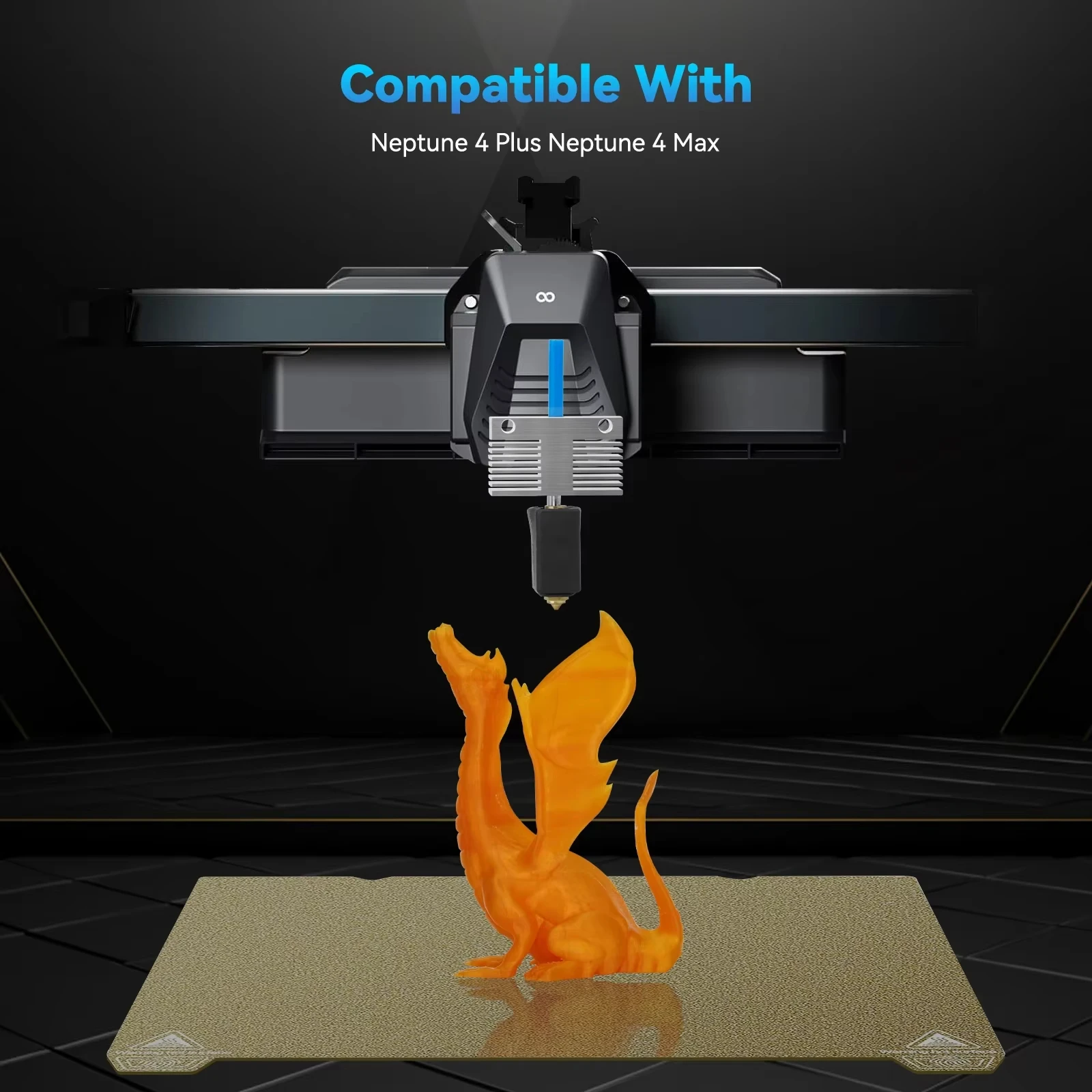 ل ELEGOO Neptune 4 Plus Max Hotend Kit فوهة فولاذية صلبة نحاسية عالية السرعة ملحقات طابعة ثلاثية الأبعاد لـ elegoo 4 Plus