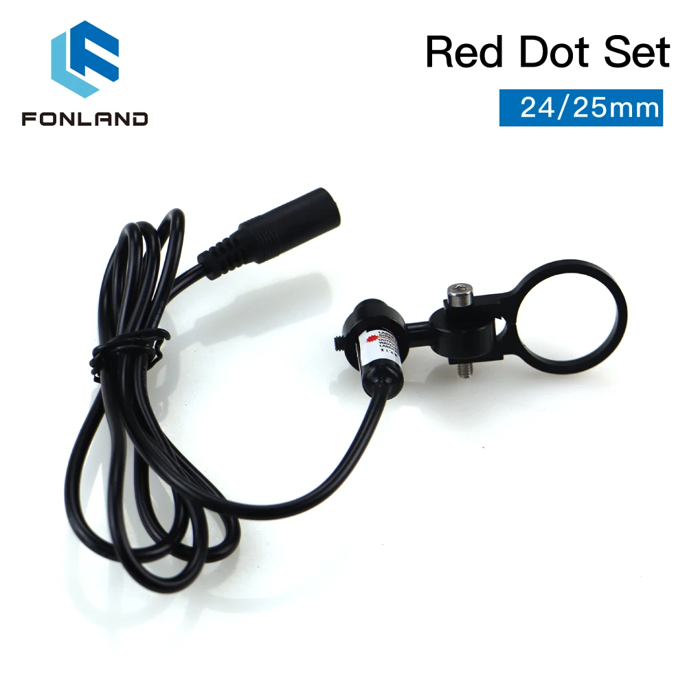 FONLAND Diode Module Red Dot Device Positioning DC 5V for DIY Co2 Laser Engraving Cutting Head