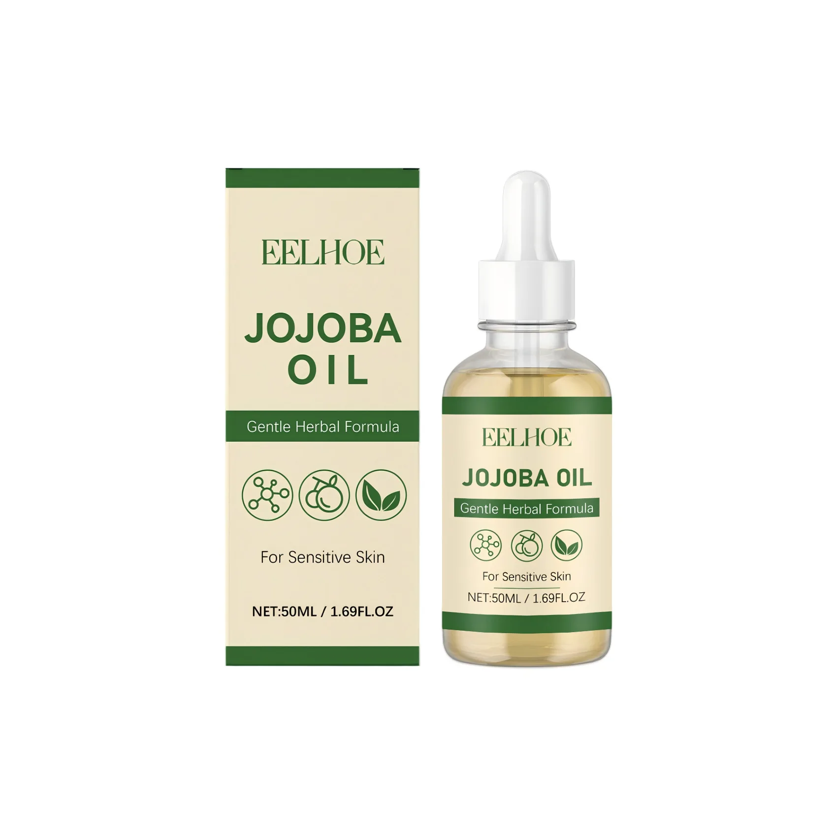Huile de Jojoba 100% pure biologique pressée à froid, huile de massage corporelle naturelle, hydrata