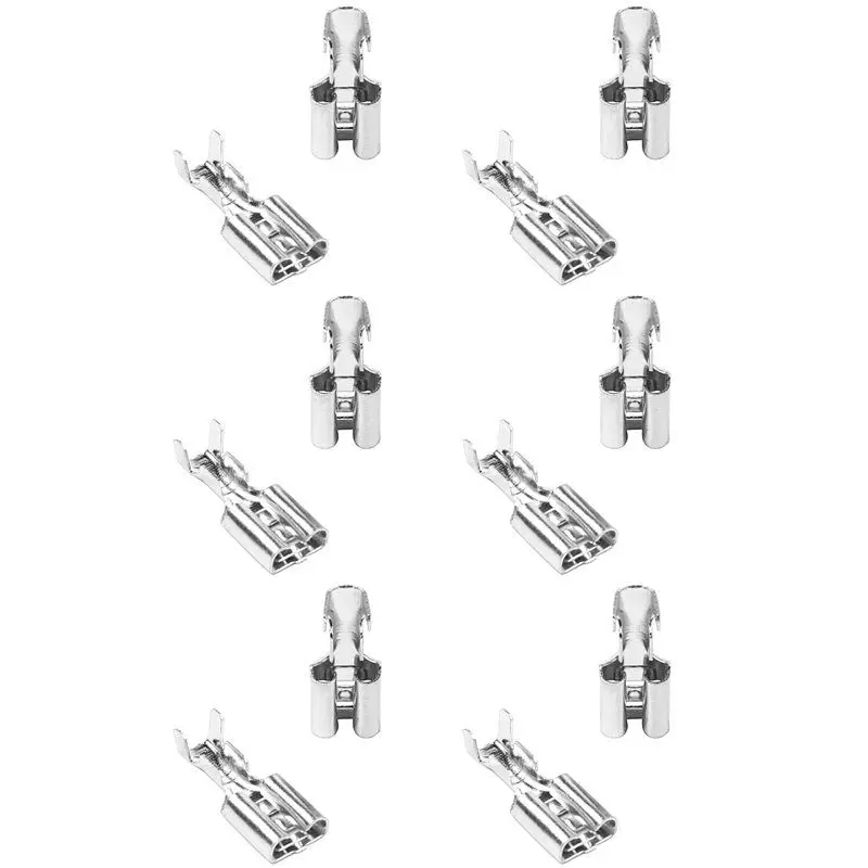 

AB41-600 шт. 6,3 мм неизолированные наконечники-гнезда для обжима, неизолированные, 2,5 мм²