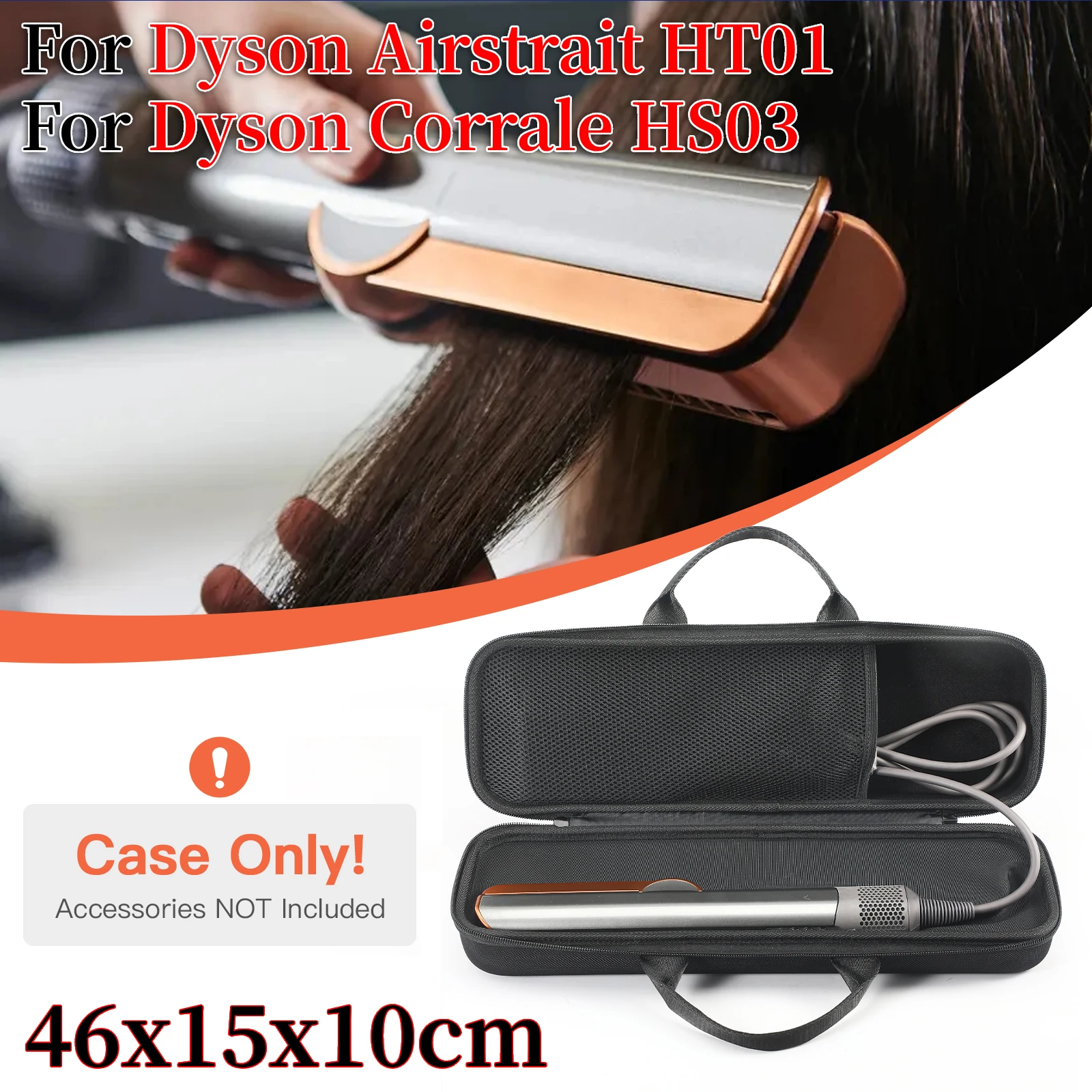 Hard EVA Case for Dyson Airstrait HT01 Hair Straightener Storage Bags Portable Travel Carrying Box For Dyson HS03 Accessories