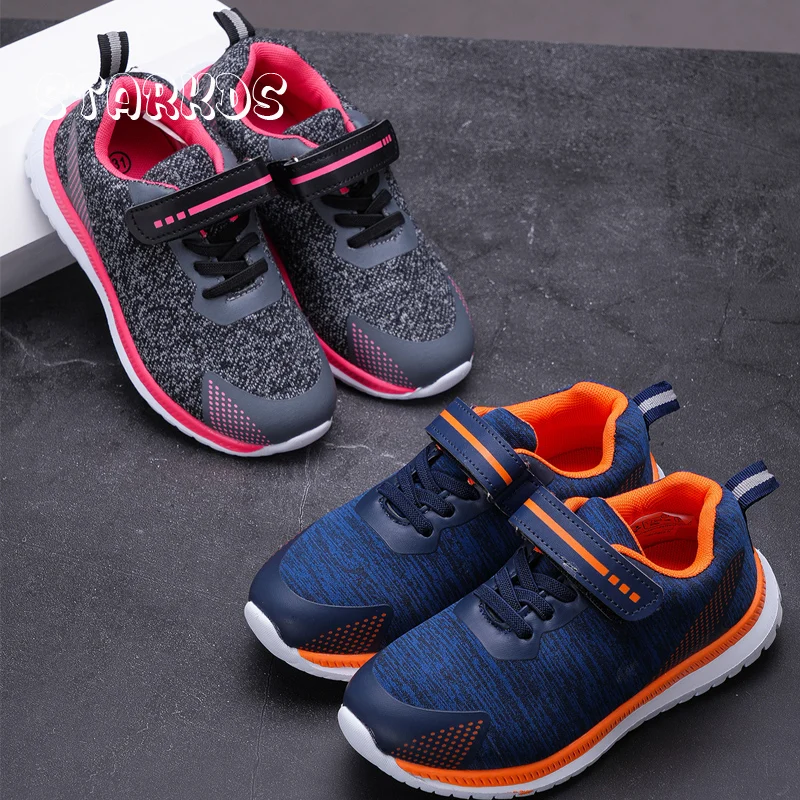 Kids Sports Shoes Brand Design Knitted Mesh Sneakers Boy Girl Autumn Light Weight Training Zapatos Child Casual Travel Footwear