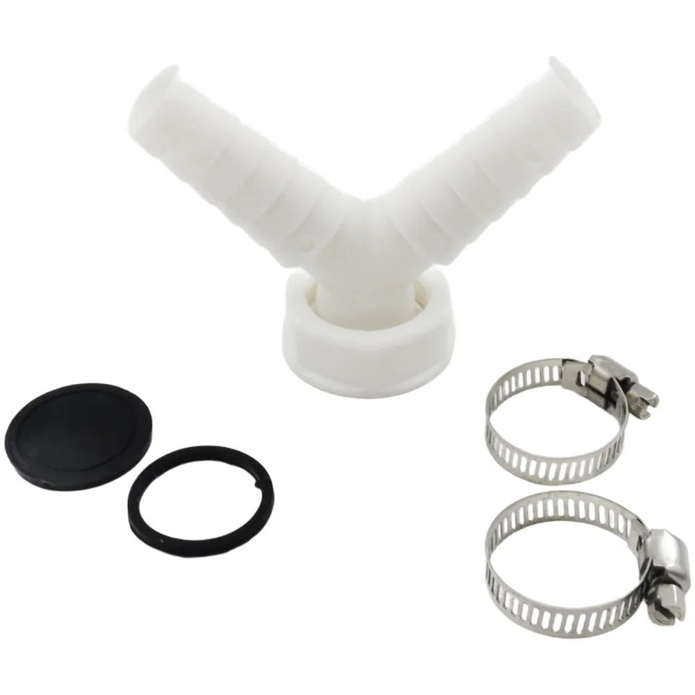 

1pc Washing Machine Drain Hose Connector Y Shape Adapter 1 Inch 1-1/2 Inch Laundry Drainage Adapter For Washing Machines Dryers