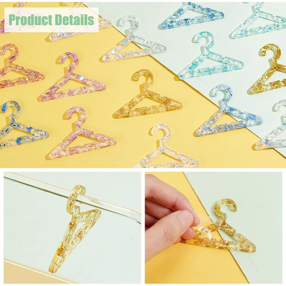 30pcs Earring Hanger 6 Colors Jewelry Hanger Clothes Hanger Shape Earring Holder Hanging Organizer for Retail Show Personal - view 4