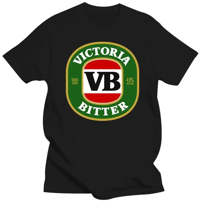 Camiseta de algodón para hombre, camisa divertida de victoria bitter beer, vb, australia, alcohol aussie, Verano