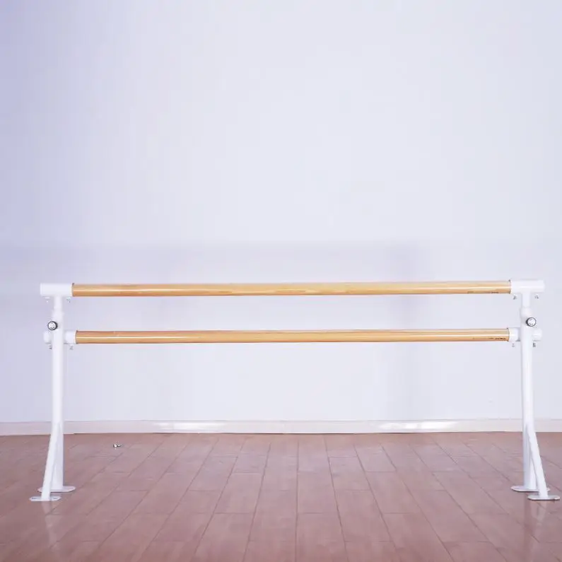 

Wooden Training Adjustable Dance Bar Moveable Ballet Barre
