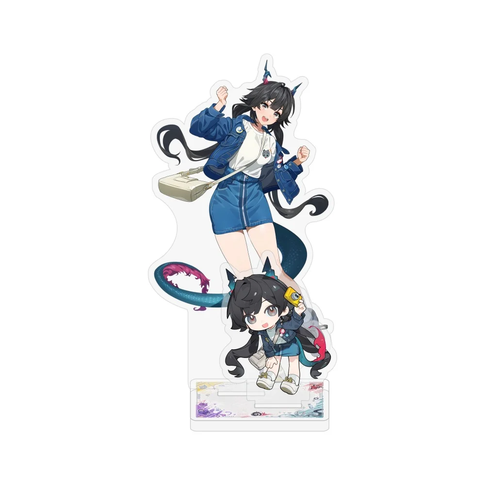 Arknights: Endfield Acrylic Standee Cute Q Version Chen Qianyu Perlica Avilin Anime Figure Desktop Model Plate Display Keychain view 3